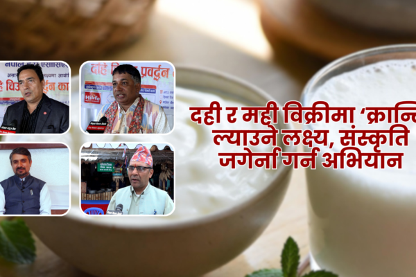 असार १५ : दही र मोहीको बिक्रीमा ‘क्रान्ति’ ल्याउने लक्ष्य, संस्कृति जोगाउन डेरी क्षेत्र सक्रिय