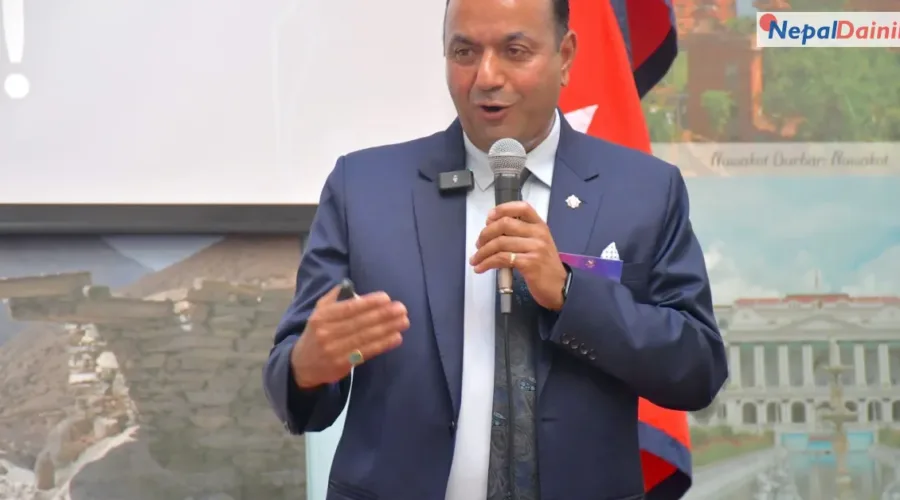 नेपालका ठूला पूर्वाधार र जलविद्युतमा लगानी गर्न एनआरएनए पूर्वअध्यक्ष आचार्यको आह्वान