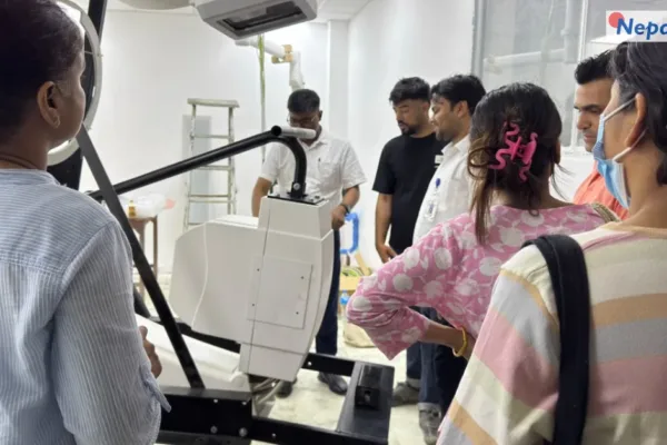 वीरगञ्जको नारायणी अस्पतालमा वर्षौंदेखि थन्किएको क्याथ ल्याब मेसिन जडानको अन्तिम चरणमा