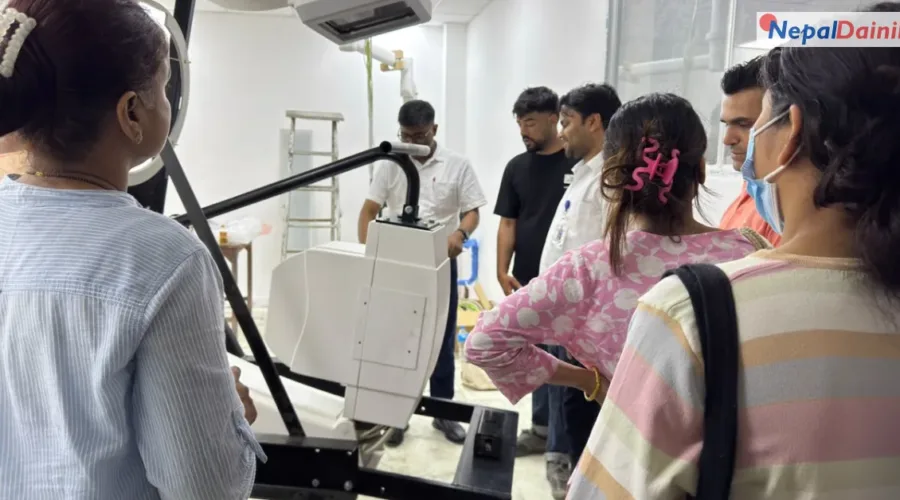 वीरगञ्जको नारायणी अस्पतालमा वर्षौंदेखि थन्किएको क्याथ ल्याब मेसिन जडानको अन्तिम चरणमा