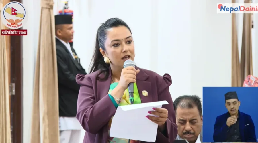 सांसद खुस्बु ओलीको माग: प्रधानमन्त्रीले सीमा सम्बन्धी अभिव्यक्तिबारे संसद्मै जवाफ दिनुपर्छ