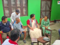 चितवनमा हात्तीको आक्रमणमा परी ज्यान गुमाएका पीडितको घर पुगिन् मन्त्री चौधरी