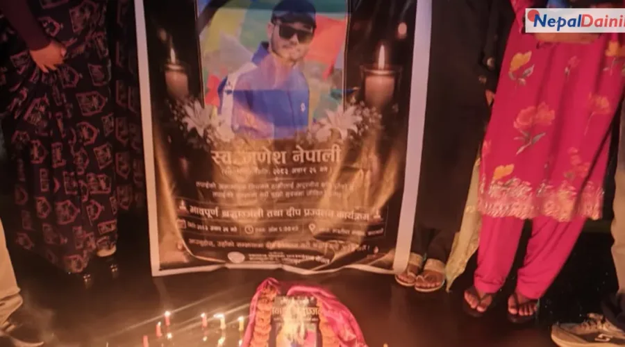 गणेश नेपालीको सम्झनामा माइतीघरमा दीप प्रज्वलन, स्वतन्त्र चालक फाउन्डेसनद्वारा श्रद्धाञ्जली