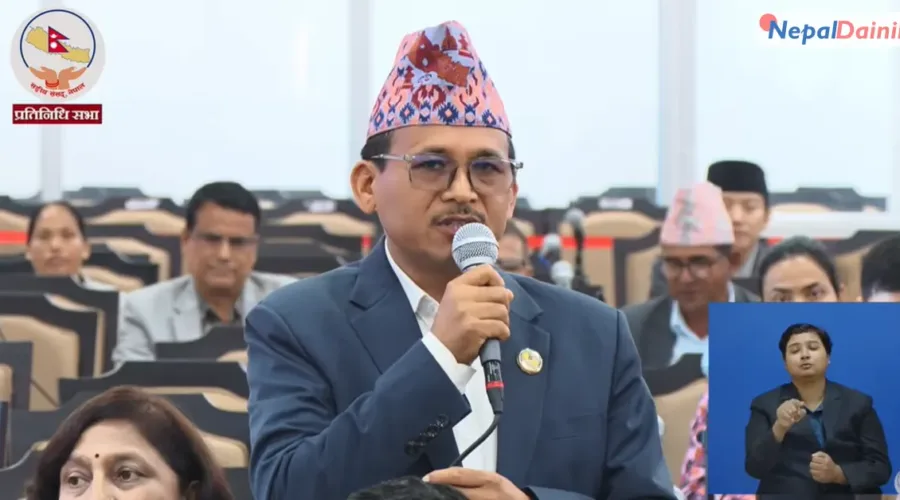 गणेश नेपाली प्रकरण र मिडिया हाउसअगाडि गाडी पार्किङबारे छानबिन गर्न सांसद मल्लको माग
