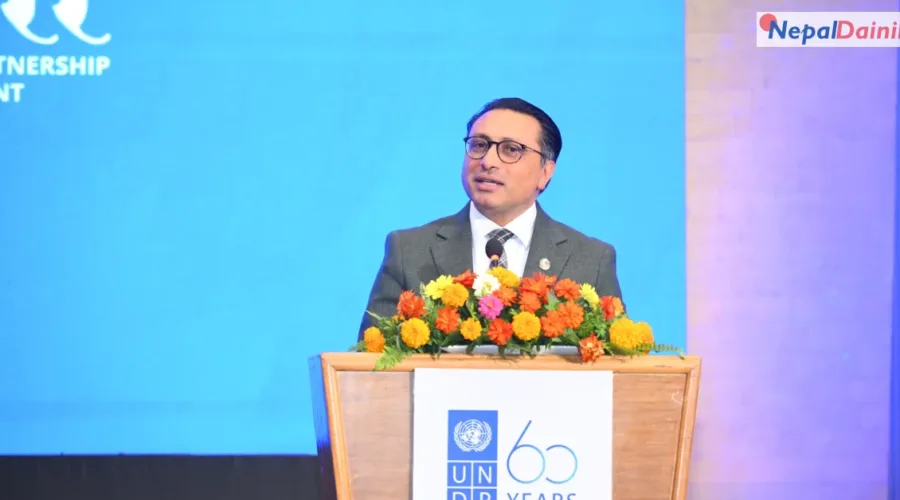 नेपाल-युएनडीपी सहकार्यको ६० वर्ष : अर्थमन्त्री वाग्लेले गरे आभार व्यक्त, भने— ‘१०० वर्षसम्म चलोस् यो साझेदारी’