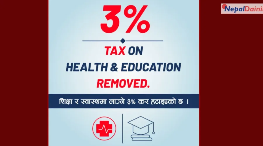 शिक्षा र स्वास्थ्यमा ३% समता शुल्क हाललाई लागू नहुने, प्रधानमन्त्री बालेनको घोषणा