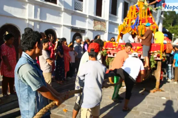 पशुपतिमा ऐतिहासिक गांगामाई जात्रा परम्परागत विधिअनुसार सम्पन्न