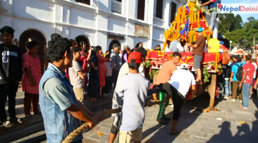 पशुपतिमा ऐतिहासिक गांगामाई जात्रा परम्परागत विधिअनुसार सम्पन्न