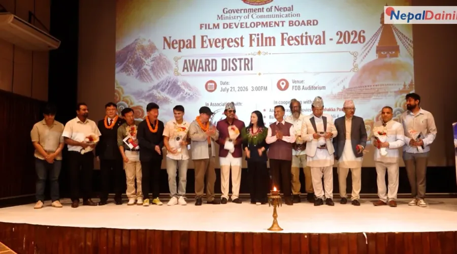 चीनको हुनानमा ‘नेपाल एभरेष्ट फिल्म फेस्टिभल’ सम्पन्न, ६ नेपाली चलचित्रले पाए अवार्ड
