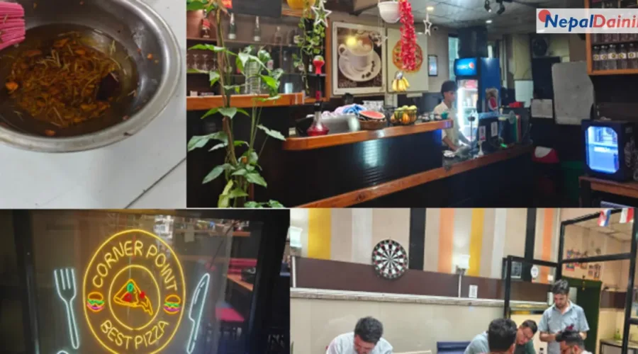 न्युरोडको कर्नर पोइन्ट रेस्टुरेन्टलाई २ लाख १ हजार जरिवाना — तेलमा मरेको साङ्लो, म्याद नाघेको सामग्री भेटियो