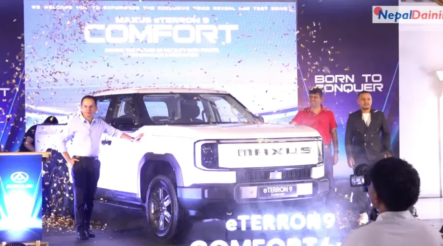 हिमालय मोट्रक्सद्वारा MAXUS eTERRON 9 Comfort इलेक्ट्रिक पिकअप नेपाली बजारमा सार्वजनिक, सुरुवाती मूल्य ८८ लाख