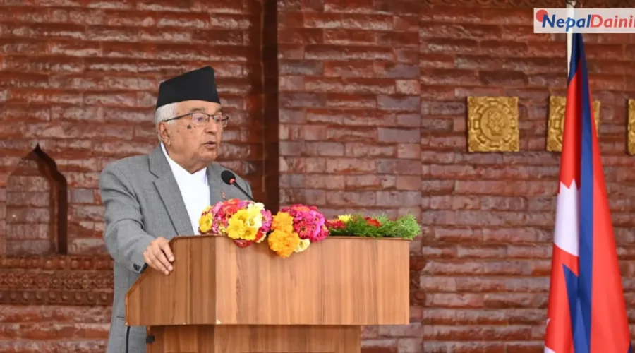 इतिहासको असल पक्ष अनुसरण गरे मात्र वर्तमानलाई न्याय गर्न सकिन्छ : राष्ट्रपति पौडेल