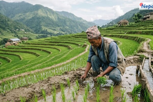 धान रोपाइँ गत वर्षभन्दा झण्डै १३ प्रतिशत पछाडि, मधेशमा सबैभन्दा कम