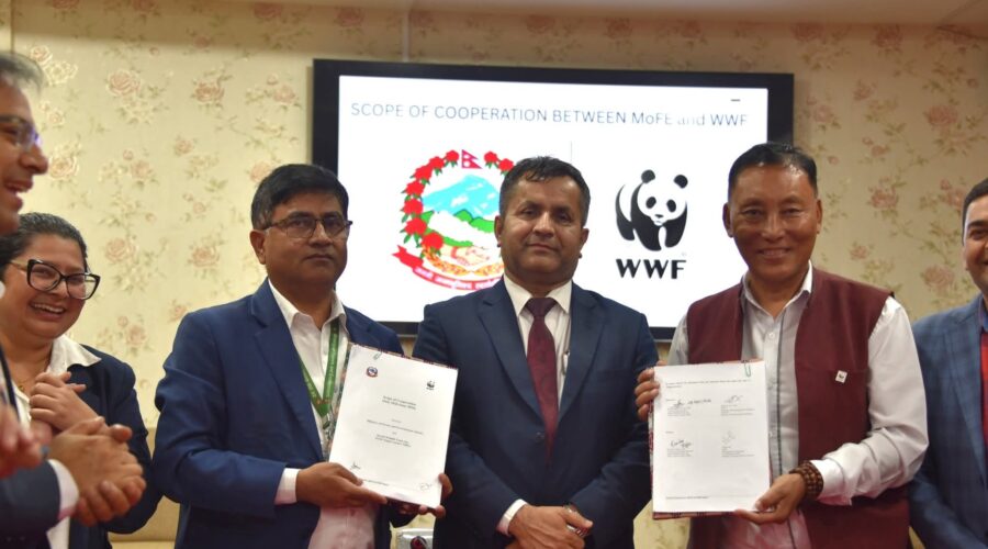 कृषि मन्त्रालय र डब्लूडब्लूएफ नेपालबीच १० वर्षे सहकार्य सम्झौता
