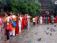 योगिनी एकादशीमा बुढानीलकण्ठको नारायणथान मन्दिरमा भक्तजनको ठूलो भीड