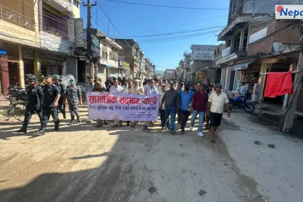 गोलबजारमा शान्ति र सामाजिक एकताको सन्देश