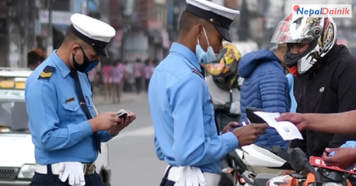 २४ घण्टामा ट्राफिक प्रहरीले गर्यो ७६२ जनालाई कारबाही